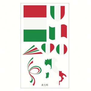 Tatouages temporaires Coupe du Monde de Football 2026 en gros - Autocollants visage drapeaux USA Canada Mexique en vrac pour les fans de sport, fournitures pour le jour du match - Product Image 4