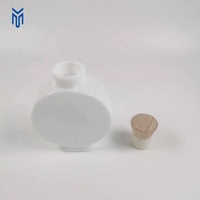 Bouteille en verre d'aromathérapie blanche de luxe de 100ml bouteille d'huile aromatique bouteille de diffuseur d'arôme 100ml diffuseur de roseau vide