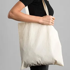Custom impresso logotipo compras saco Eco amigável alça reutilizável lona sacola algodão lona saco
