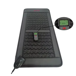 Tapis de thérapie magnétique à faible pemf, matelas de massage en cristal d'améthyste avec chaleur infrarouge