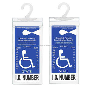 Porta Permiso para Automóvil, Porta Permiso de Estacionamiento para <span class=keywords><strong>Discapacitados</strong></span> Ultra Transparente, Porta Permiso Impermeable con Protector de Tarjeta - Product Image 2