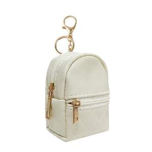 Porte-clés multifonctionnel et portable en forme de mini sac à dos, en cuir PU, disponible en plusieurs couleurs, avec porte-monnaie et porte-clés - Product Image 3