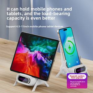 Support de téléphone portable magnétique sans fil créatif avec charge de 15 W, support de chaise, support de visionnage de séries télévisées, berceau, station d'accueil - Product Image 5