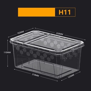 H11 250*162*110mm Pet rettile alimentatore Spider Keeper lucertola scatola di plastica per tartarughe - Product Image 6