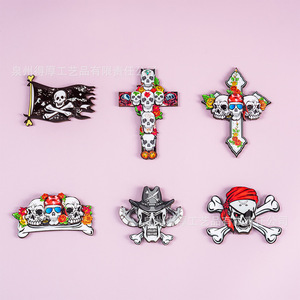 Aimants de réfrigérateur en résine, animaux peints à la main, formes irrégulières, décorations, souvenirs - Product Image 2