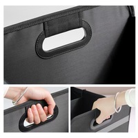Organisateur de coffre de voiture pliable en polyester avec compartiment refroidisseur personnalisé de grande capacité SUV Autos Camions Boîte de rangement intérieure