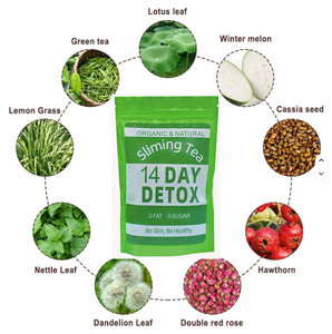 Meilleur thé mince aux herbes asiatiques biologiques pour une désintoxication rapide Perte de poids Verts infusés de séné Nettoyer les suppléments à base de plantes emballés dans une boîte - Product Image 3