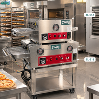 Nouveau four à pizza électrique de 18 pouces avec bande transporteuse en acier inoxydable, machine à cuire à bande maillée, contrôle numérique, économie d'énergie pour restaurant