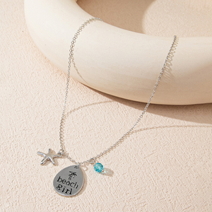 波西米亚夏季海洋时尚饰品海星龟壳沙滩海玻璃饰品项链女 - Product Image 6