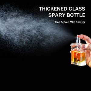 Ensemble de flacons carrés en verre pour parfum de voyage - 30 ml, 50 ml, 100 ml avec livraison rapide et capuchon pulvérisateur à pompe - Product Image 3