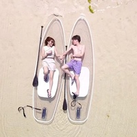 3m Transparent Clair SUP Voir À Travers Stand Up Planche De Surf Avec Fenêtre Transparente