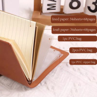 Libreta de Regalo de Alta Calidad con Logotipo Personalizado, Cosida con Hilo, A6, Cuero PU, para la Escuela, Oficina, Negocios, Viajes, Planificador, PVC