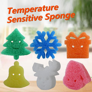 ฟองน้ำทำความสะอาดครัวลายการ์ตูนไก่ยิ้ม สไตล์อเมริกัน สำหรับล้างจาน ใช้ในบ้าน - Product Image 3