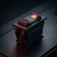 IBA-36 haute qualité ON-OFF 3 broches contrôle de borne interrupteur automobile vert rouge bleu interrupteur automatique