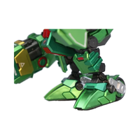 COGO 1 Ensemble de jouets miniatures en PVC unisexe 4 Mech Blocs de construction Jouet en briques ABS et résine Morphing Mecha Robot Blocs de construction Jouets