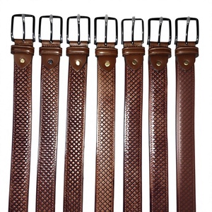 Cinturones de Hombre BS International Duraderos y Ecológicos de Cuero Vacuno 100% con Hebilla de Aleación Personalizada con Diseño Floral, Ancho de 3.8CM, 140CM de Largo - Product Image 6