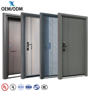 OEM/OEM Vente en gros Maison turque Design moderne <span class=keywords><strong>Entrée</strong></span> avant en métal inoxydable Portes extérieures blindées de sécurité en acier pour maisons - Product Image 1