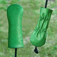 Vente directe d'usine : protection de golf à paillettes vertes n° 1 housse en bois, housse de club imperméable en velours épaissi en PU
