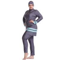 Nouveau Maillot de Bain Muslimah Imprimé Floral 3 Pièces Maillot de Bain Modeste Maillot de Bain Islamique Musulman
