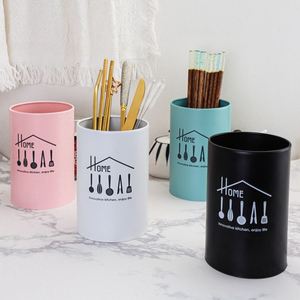 Home Utensils <b>Kitchen</b> Chopsticks <b>Storage</b> Container Draining Chopsticks Bucket Stainless Steel Chopstick Holder - Product Image 1