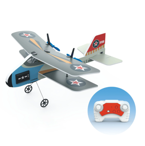 DWI Dowellin 2,4G RC Planeador Avión de control remoto Juguete-2CH Espuma RC Fighter Airlane con luces - Product Image 2