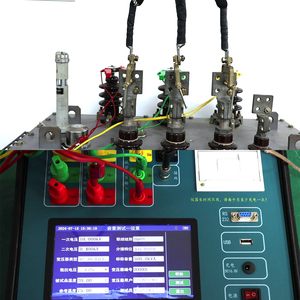 Testeur de capacité de transformateur automatique portable, précision de 2 %, 10 kV, 100 A, analyseur de courant de charge, de décharge et de court-circuit OLED - Product Image 3