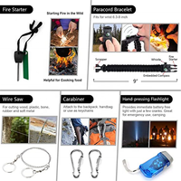 Kit de survie d'urgence d'urgence en plein air, équipement pour voyage, Camping, chasse, vente en gros