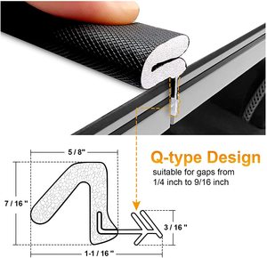 I-ECO Manufacture US Market Modern Design Weather-Stripping <strong>Door</strong> Seal <strong>Strip</strong> Eco Friendly Material OEM ODM - Product Image 4