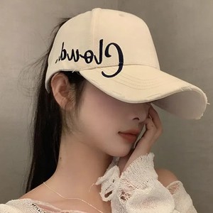 <b>Baseball</b> <b>Cap</b> For Women Summer Cotton Canvas Wide Brim Sun Protection Visor Female Outdoor Hat - Product Image 1