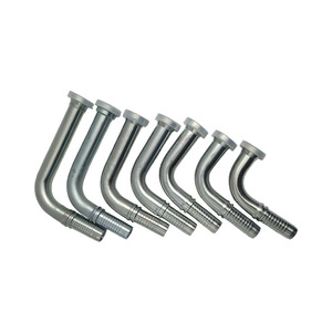 Conector de manguera hidráulica con junta de brida de 25 bares, tipo crimpado, para aplicaciones de alta resistencia - Product Image 4