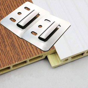Clip de fixation dissimulé en acier inoxydable 304 pour revêtement mural en <span class=keywords><strong>PVC</strong></span>, facile à installer, pour panneau mural composite - Product Image 4