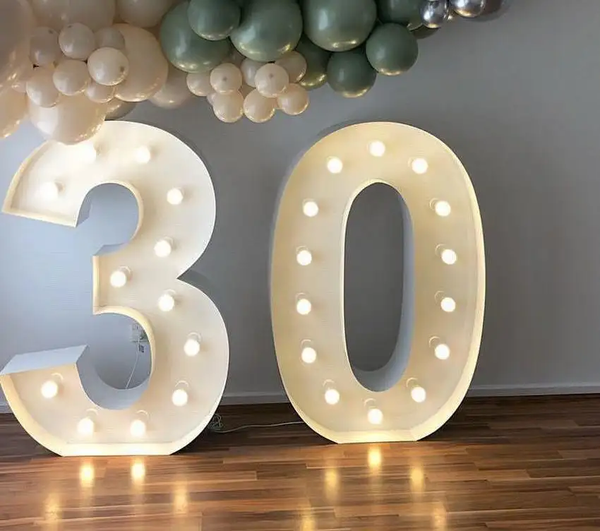 4ft Grote Tentbrieven Groothandel Bruiloft Decor Verlichting Tent Letter 3ft Geleid Grote Aantallen Gigantische Oplichtende Letters Led Partytent