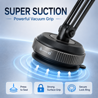 Support magnétique spécial transfrontalier pour téléphone de voiture, fixation par ventouse, bras pliable, support MagSafe, rotation stable à 360 degrés, approvisionnement en gros