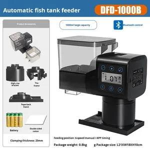 DFD-750B DFD-1000B 智能定时喂食器 景鱼海龟自动喂食器 大容量1000ml - Product Image 6