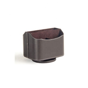 Coffee Table Leather Material Rotating <strong>Remote</strong> Control <strong>Holder</strong> - Product Image 1