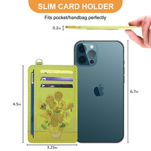 ที่ใส่บัตรป้องกัน RFID แบบกำหนดเอง, <span class=keywords><strong>กระเป๋า</strong></span><span class=keywords><strong>สตางค์</strong></span>แบบบางมินิมอลสำหรับใส่<span class=keywords><strong>กระเป๋า</strong></span>หน้า พร้อมลายงู D สำหรับผู้ชายและผู้หญิง - Product Image 2