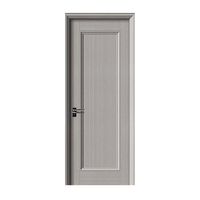 Portes en bois massif turques ignifugées au Liban, porte de chambre à coucher moderne en bois massif noir, porte intérieure en bois