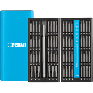 Herramientas, destornilladores y remachadoras, kit de portapuntas multiusos FERVI para reparaciones - Product Image 1