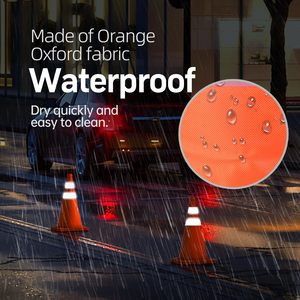 กรวยจราจรแบบพับได้ CITICITY ขนาด 18 นิ้ว สีส้ม พร้อมแถบสะท้อนแสง ใช้งานได้หลากหลายสำหรับจอดรถบนถนน - Product Image 3