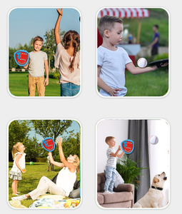 Jeu de lancer et attraper en plastique Sports & Glow pour toute la famille avec 4 raquettes, 6 balles, boîte, 2 ans et plus, jeu d'extérieur - Product Image 5