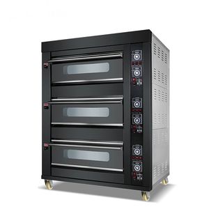 Horno eléctrico de pizza de piedra para restaurante 500 grados Biscotto Turn Gas Automáticamente 14 Zoll Double Deck con estufa - Product Image 5