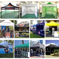 Tente pliante en acier FEAMONT pour salon professionnel, impression personnalisée, imperméable, auvent pop-up, gazebo, tente de réception, couleur personnalisée