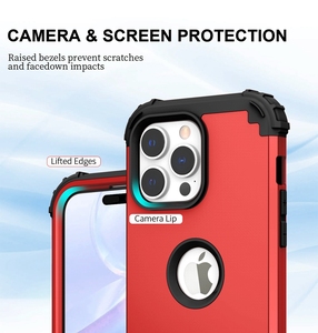 <span class=keywords><strong>เคส</strong></span>เกราะไฮบริดป้องกันการกระแทกสามชั้นสำหรับ <span class=keywords><strong>iPhone</strong></span> 15 14 13 12 11 x XS XR 6 7 8 <span class=keywords><strong>PLUS</strong></span> MINI PRO MAX ฝาหลัง - Product Image 4