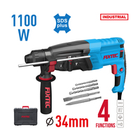 Perceuse à percussion électrique multifonctionnelle FIXTEC 800W pour béton et pierre, perceuse rotative SDS-Plus