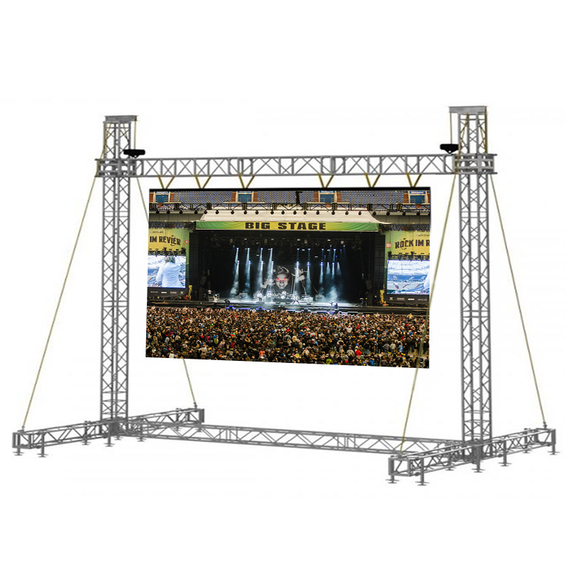 LED Wall Truss P2.9 P3.91 P4.81 Smd1921 Indoor Outdoor LED Screen 500*500 noleggio Full Color Black LED Display 3 x2