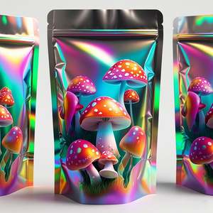 Mini pochette debout zip-lock personnalisée 3.5 packs variés de sacs en mylar découpé à la teinture en feuille d'aluminium laminé pour l'emballage des aliments pour animaux de compagnie - Product Image 3