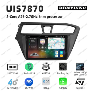 Radio con Pantalla para Auto Android 13 de 8 Núcleos y 2K, DSP, Cámara de 360°, CarPlay, Auto Estéreo, Video, Autoradio para <span class=keywords><strong>Hyundai</strong></span> <span class=keywords><strong>I20</strong></span> 2014-2017 - Product Image 2