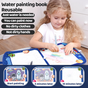 Sac de voyage éducatif portable Aqua <span class=keywords><strong>Magic</strong></span> Water Doodle Drawing avec tapis et stylos magiques pour enfants - Product Image 4