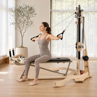 Tour de poulies professionnelle en bois d'érable pour studio de Pilates et de yoga, équipement de fitness à mouvement spirale pour la colonne vertébrale