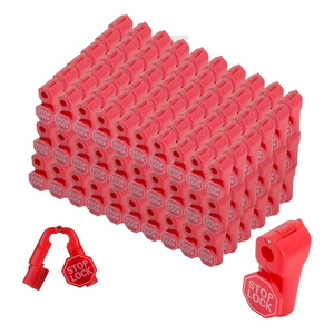 กุญแจล็อคแบบ RTS สำหรับตะขอเกี่ยวพลาสติกสีแดง ป้องกันการโจรกรรม สำหรับโชว์สินค้าในร้านค้าปลีก - Product Image 3